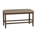 thumbnail image 1 of Powell Thewlis 25" Backless Farmhouse Counter Height Bench, Brown/Tan, 1 of 1