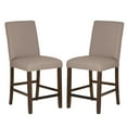 thumbnail image 1 of Powell Thewlis 25" Backless Farmhouse Counter Stools, Set of 2, Brown/Tan, 1 of 13