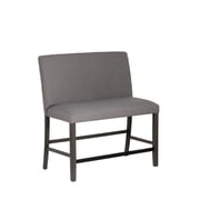 Powell Thewlis 25" Upholstered Farmhouse Counter Height Bench, Gray