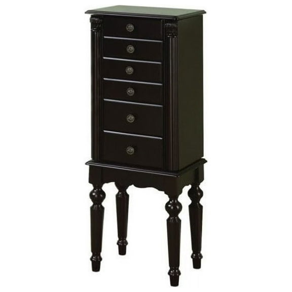 Powell Traditional Ebony Jewelry Armoire
