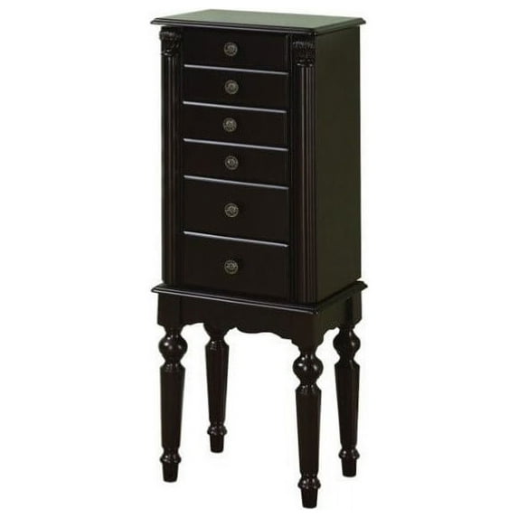 Powell Traditional Ebony Jewelry Armoire