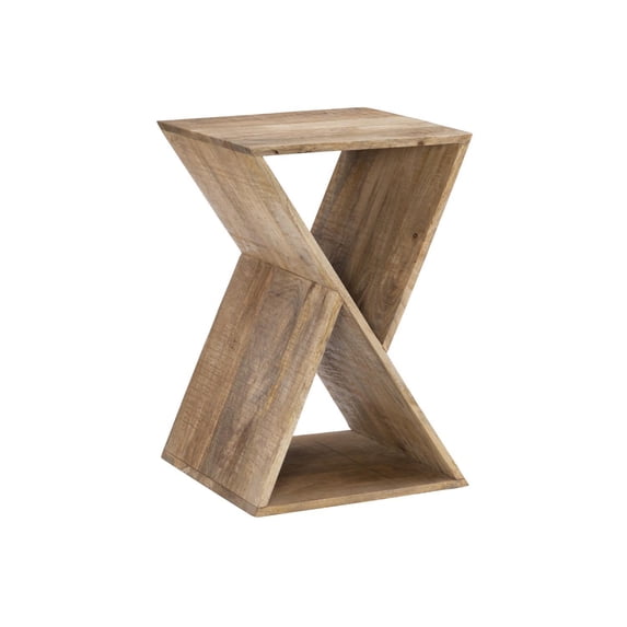 Powell Trevor Triangle Side Table With Natural Finish D1394A20N