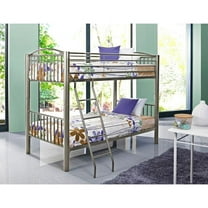 Powell Twin Over Twin Heavy Duty Metal Bunk Bed, Multiple Sizes and Colors