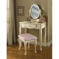 thumbnail image 1 of Powell Vanity, Mirror & Bench, Off-White, 1 of 2