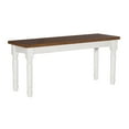 thumbnail image 1 of Powell Willow Vanilla White & Honey Brown Bench, 1 of 9