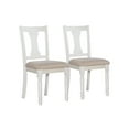 thumbnail image 1 of Powell Willow Vanilla White & Light Tan Side Chair (Set of 2), 1 of 9