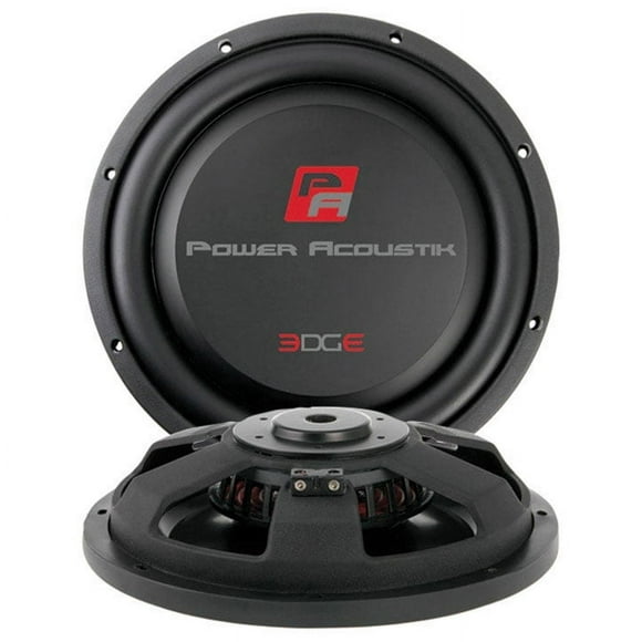 Power Acoustik 10" Powerful 600W RMS Shallow Car Subwoofer Loud Speaker, Black