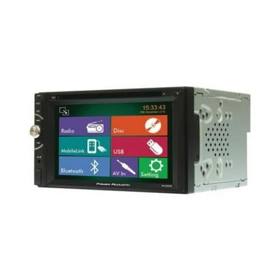 Power Acoustik 6.5" Double DIN DVD, CD/MP3 Car Stereo with Bluetooth and Mobile Link MHL, PD-620HB