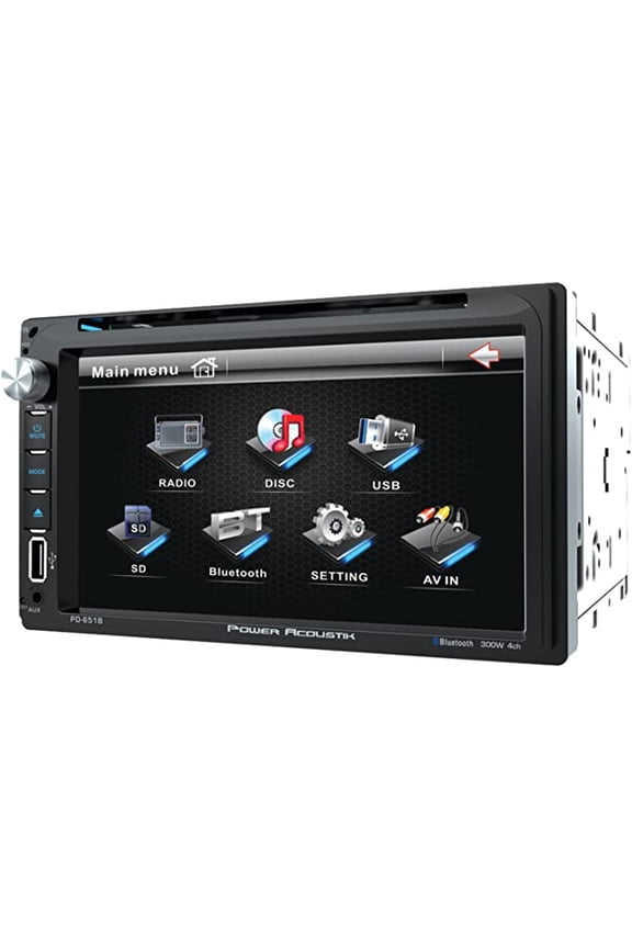 6.5" Double-DIN In-dash LCD Touchscreen DVD Receiver with Bluetooth | PD-651B