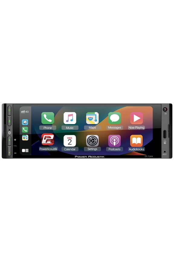CP-71WA Single DIN 6.5" Color Touchscreen Car Stereo with Bluetooth Connected Apple CarPlay + Android Auto