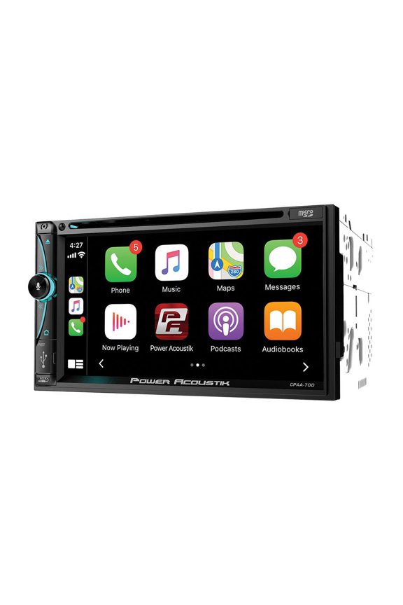 7-Inch HD Touchscreen LCD - Double-Din In-Dash DVD Receiver with Bluetooth, Apple Carplay, and Android Auto (CPAA-70D )