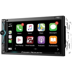 Power Acoustik 7-Inch HD Touchscreen LCD  - Double-Din In-Dash Receiver with Bluetooth and Wireless Apple Carplay, and Android Auto