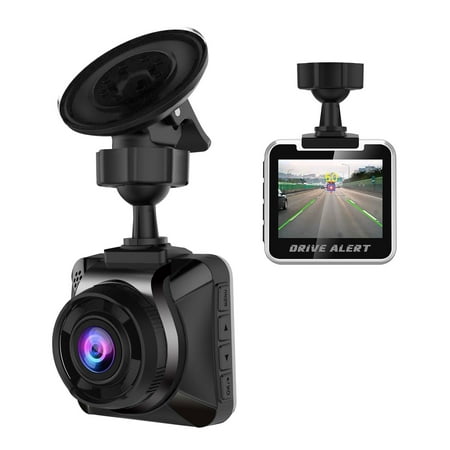 Power Acoustik Drive Alert Dash Camera with Collision Warning, Lane Departure Alerts