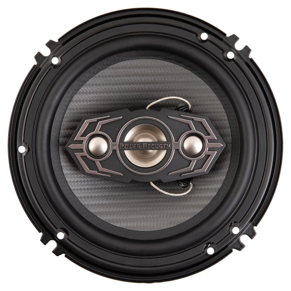 Power Acoustik GS-654 6.5" 4-Way Car Stereo Speakers – 250W Peak Power, 50W RMS, Coaxial Full-Range Audio, High Sensitivity