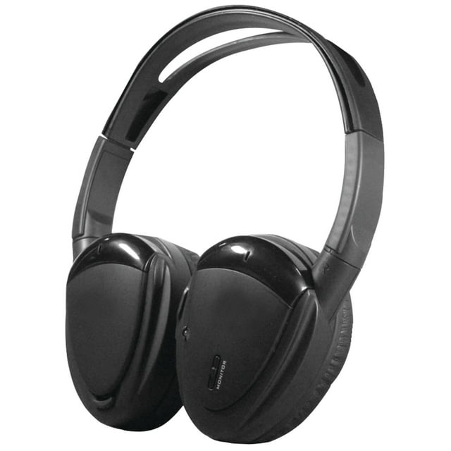 Power Acoustik Hp-900s 2-channel Rf 900mhz Wireless Headphones With Swivel Earpads