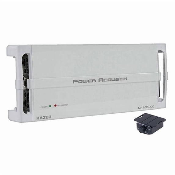 Power Acoustik MA1_3500D Razor Marine Series Class D Amp, Monoblock, 3,500W Max