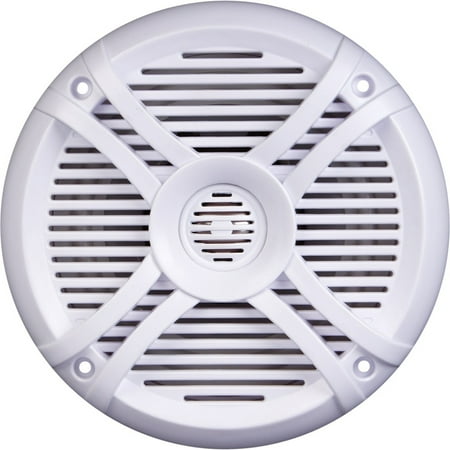Power Acoustik MF-65WT Marine Grade 6.5" Coaxial Speaker, White/Titanium
