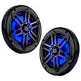 thumbnail image 1 of Power Acoustik MFL-65WB 6.5" Marine Coaxial Speakers w/ LED White & Black Grills, 1 of 4