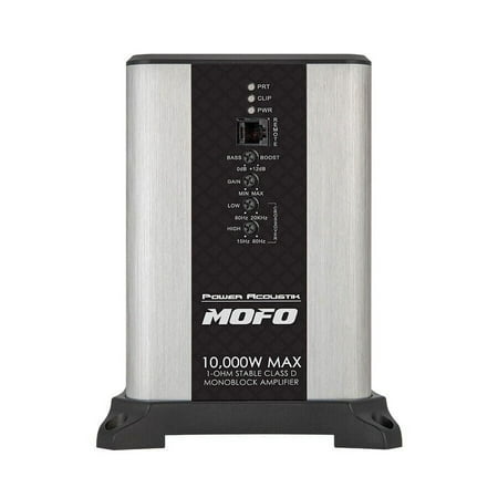 Power Acoustik MOFO1-10KD Remote Control Included Vehicle Audio Amplifier, Multicolor, 6.19 lbs
