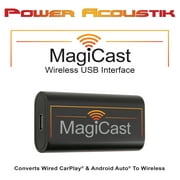 Power Acoustik MagiCast - Wireless CarPlay/Android Auto Adapter/Dongle, Converts Wired CarPlay  or Android Auto  Car Stereos to Wireless New