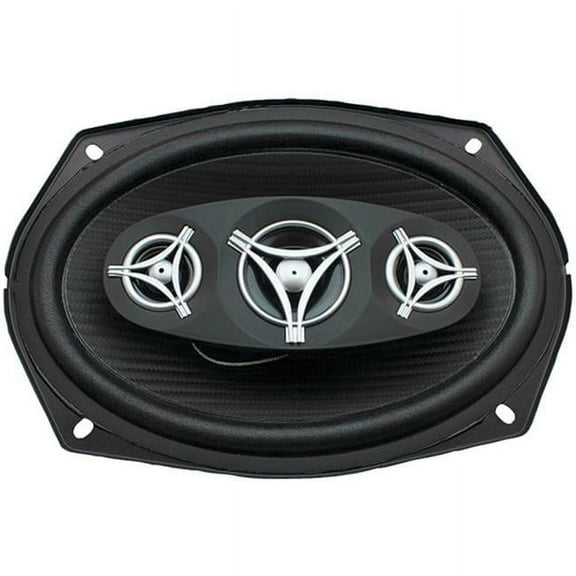 Power Acoustik Max 800 watt Edge Series Coaxial 4-Way Speakers, Black - 6 in. x 9 in.