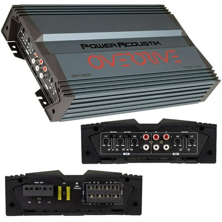 Power Acoustik Overdrive OD4-1300 1300W 4-Channel Car Amplifier Class A/B