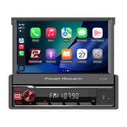 Power Acoustik PA-71WA 7" Single DIN Car Stereo with Wireless Apple CarPlay & Android Auto, Motorized Flip Out Screen