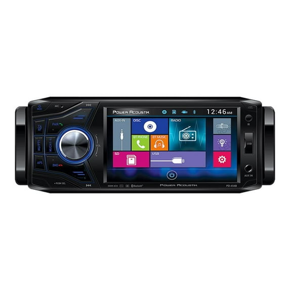 Power Acoustik PD-454B - DVD receiver - display - 4.5" - in-dash unit - Single-DIN