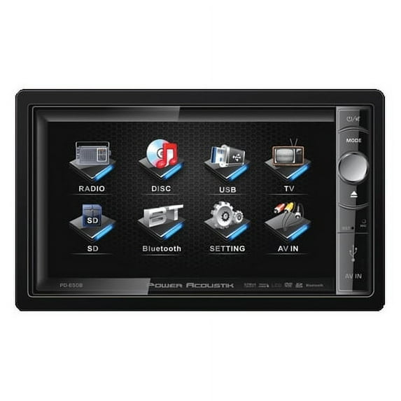 Power Acoustik PD-650B 6.5" Motorized Multimedia Receiver Bluetooth + Aux Cable