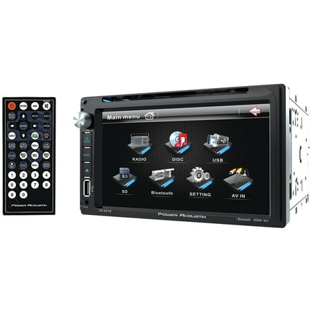 Power Acoustik - 6.5" - Built-in Bluetooth - In-Dash CD/DVD/DM Receiver and Speakers - Black