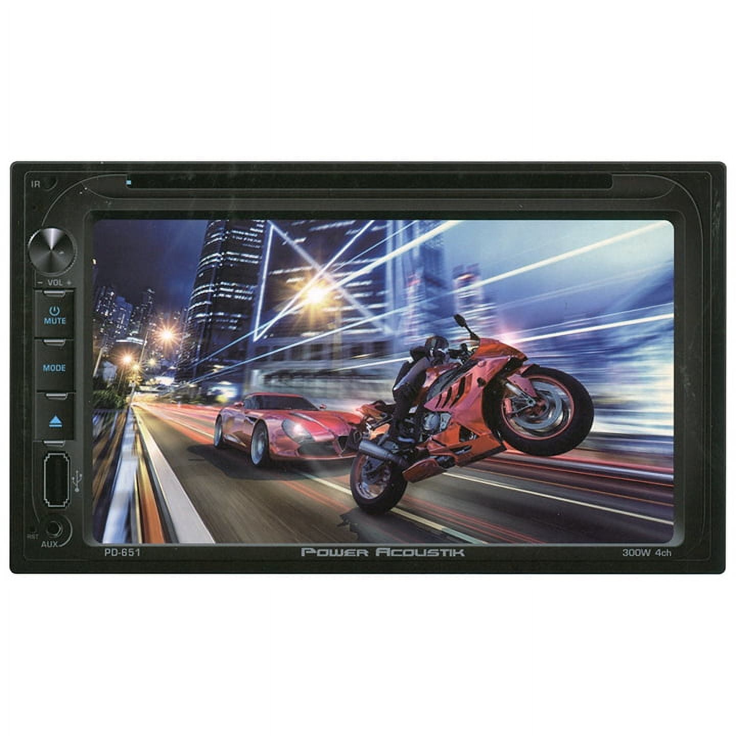 Power Acoustik PD651B Double Din Car Stereo Receiver Bluetooth