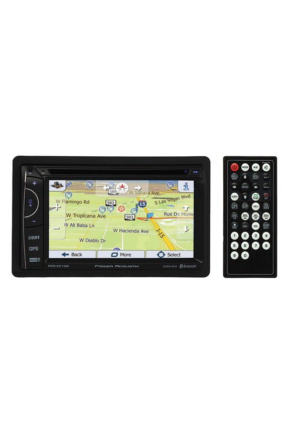 PDN-621HB 6.2" Incite Double-DIN In-Dash GPS Navigation LCD Touchscreen DVD Receiver with Bluetooth and MHL Mobilelink X2