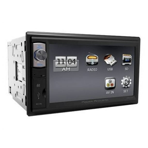 Power Acoustik PDR-654B - Digital receiver - display - 6.5" - touch screen - in-dash unit - Double-DIN - 52 Watts x 4