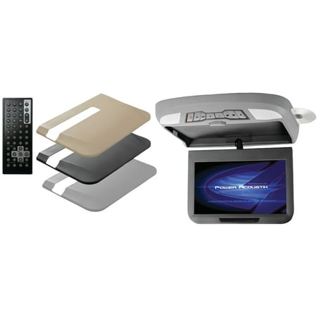 Power Acoustik - 10.2" Widescreen Overhead LCD Monitor with DVD Player - Gray/Black/Beige