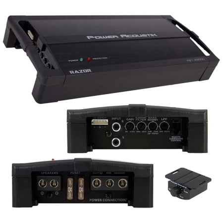 Power Acoustik RZ1-2300D 2300 Watt Class D Car Subwoofer Amplifier Monoblock