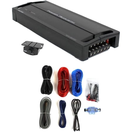 Power Acoustik RZ5-2500D RAZOR Series 5 Channel Amplifier + 8 Gauge Amp Kit