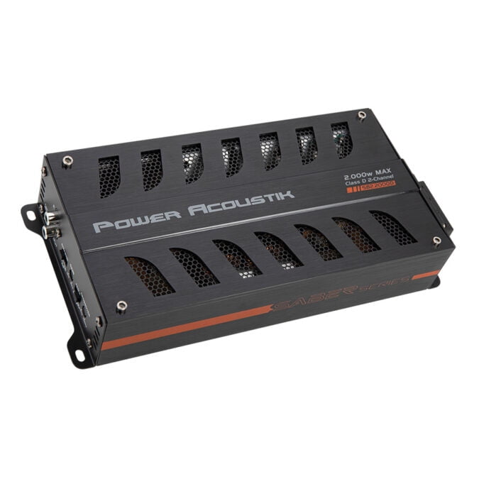 Power Acoustik SB2.2000D SABER Series 2 Channel Class D Car Amplifier ...