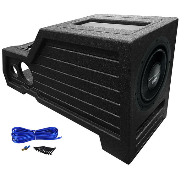 Power Acoustik Sub+Center Console Box For 2015-22 FORD F150+2017-22 F250/F350