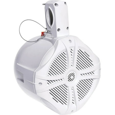Power Acoustik Waketower MWT-80W 2-way Outdoor Tower Speaker, 375 W RMS, White
