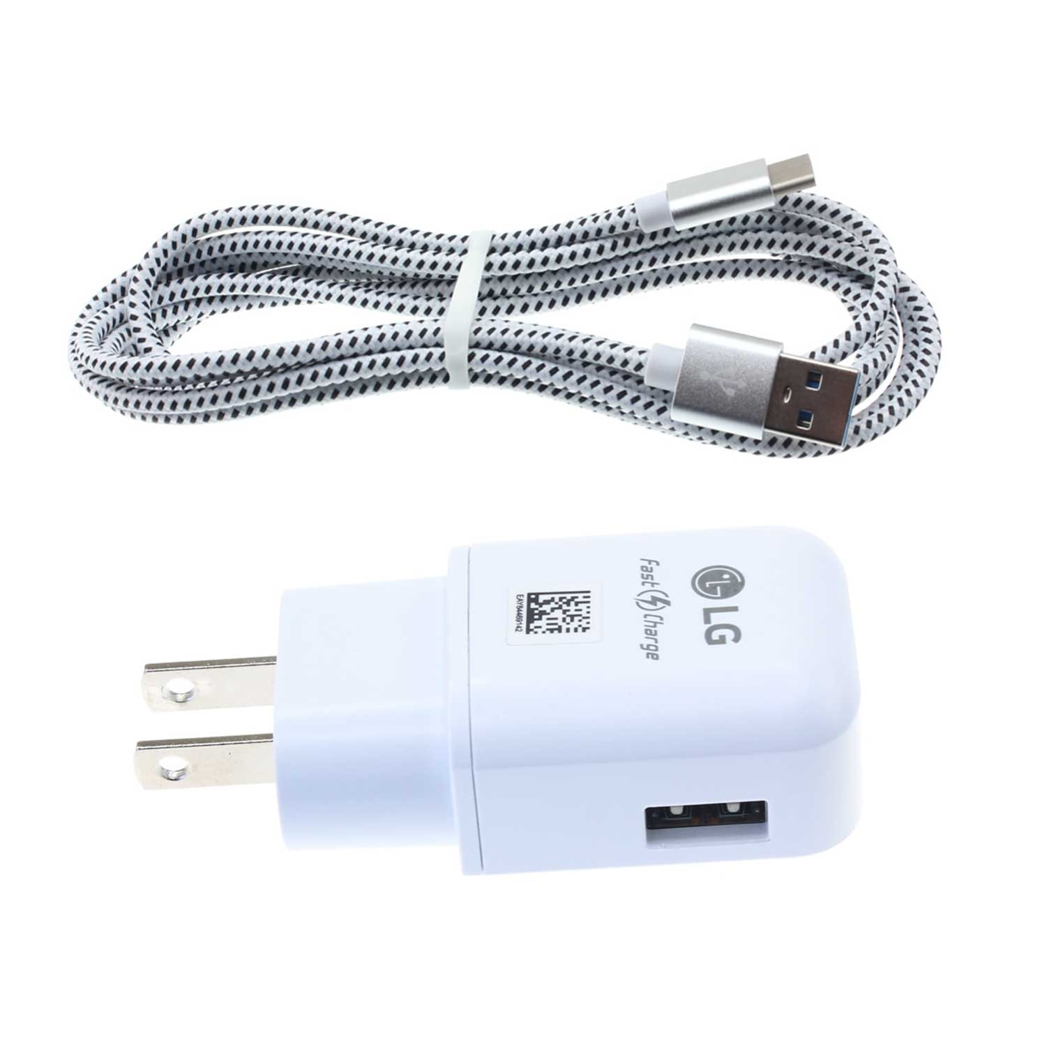 Power Adapter 6ft USB-C Cable 18W Fast Home Charger for LG Velvet, Wing, K92 5G Phones - QC3.0 TYPE-C Cord Travel Wall AC Plug Long P6J Compatible With LG Velvet, Wing, K92 5G Models