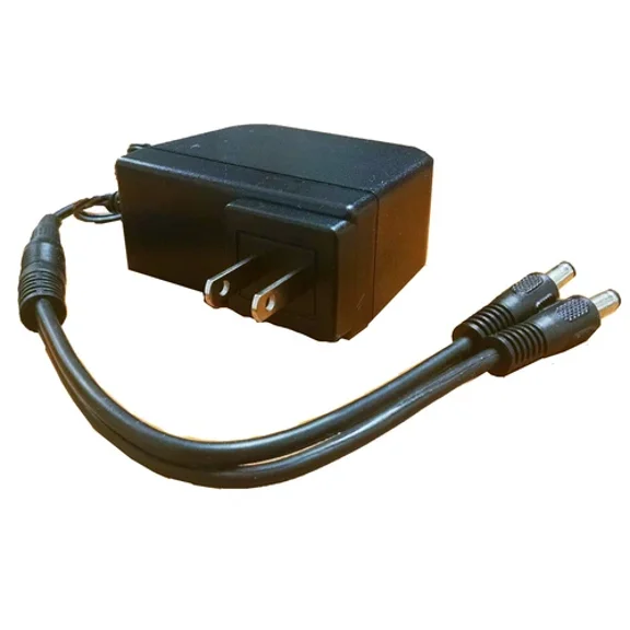 Power Adapter Ac100-240V To Dc12V Ul Listed With 1-To-2 Power Splitter
