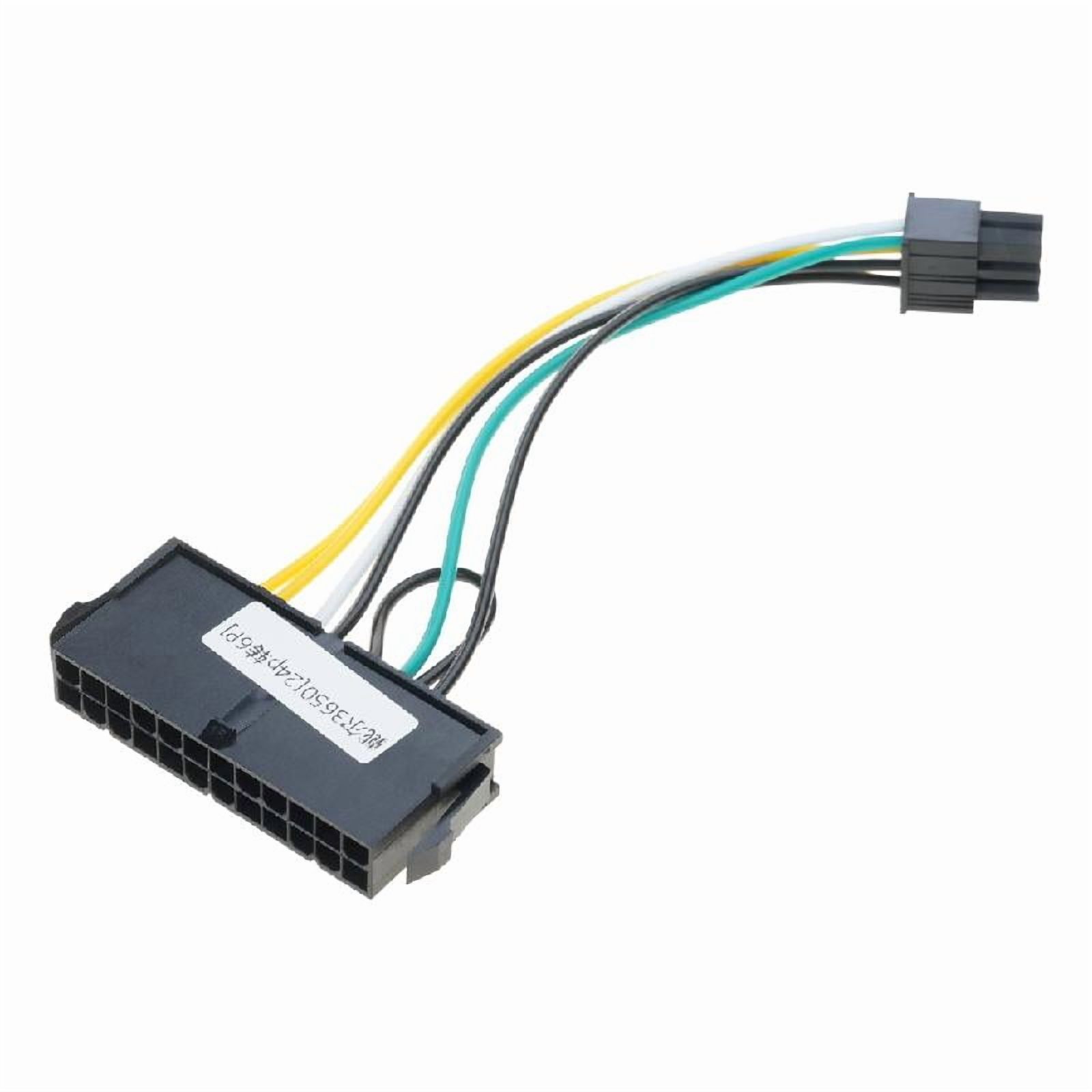 Power Adapter Cable 24 Pin to 6 Pin for 3650 3040 7040 Computer ...