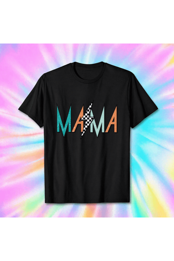 Power Aesthetic Rocker Mama Lightning Bolt Motherhood Unisex T-Shirt, S-5XL