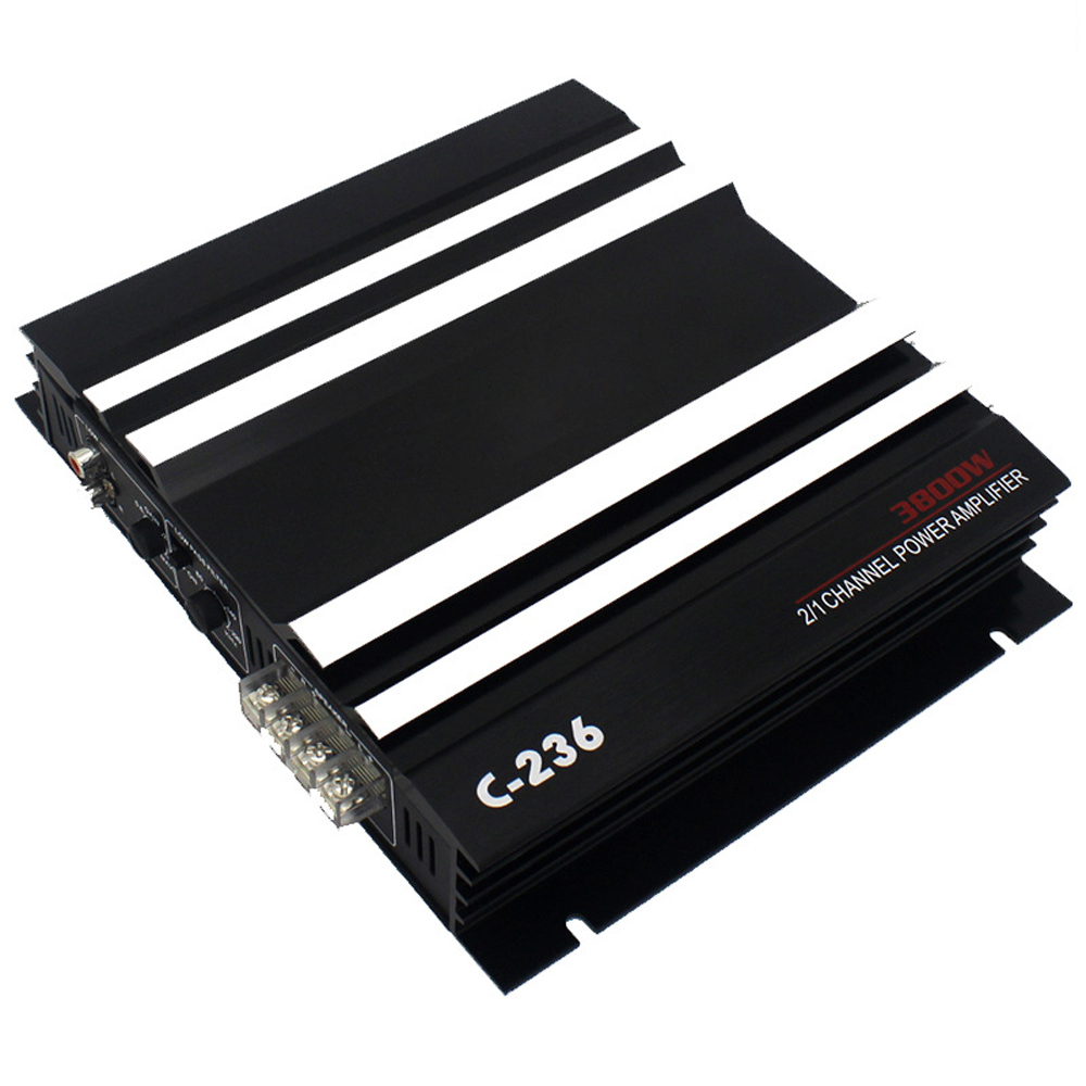 Power Amplifier 2Channel Car Audio Amplifier 3800W HighPower Amp. TwoWay Stereo Power