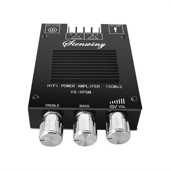 Power Amplifier Board 150Wx2 TDA7498E Audio Power Amplifier Board Stereo Treble Bass Adjustment Bluetooth-compatible 5.0 ,High Sound