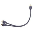 Power Amplifier Conversion Subwoofer Cable Speaker Audio Y Splitter for