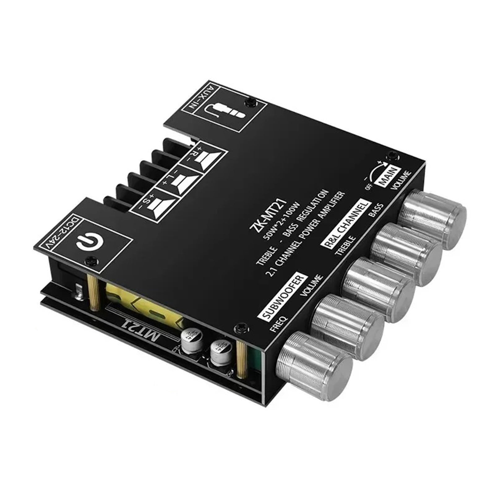 Power Amplifier Module Subwoofer Channel Digital AUX Blue Tooth Stereo Amp HiFi for Speaker ,Bass & Treble Control