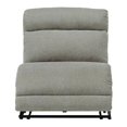 thumbnail image 1 of Power Armless Recliner with Fabric Upholster & Split Back, Gray, 1 of 1