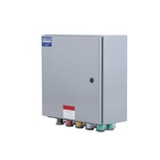 Power Assemblies Camlock Connection Box, 800 Amp, 277/480V, 3 Phase, 4 Wire, NEMA 4/12 Box with Camlock Series 16 Male Inputs, Double Set Screw Wall-Mount Power Distribution Box, BRN/ORG/YEL/WHT/GRN