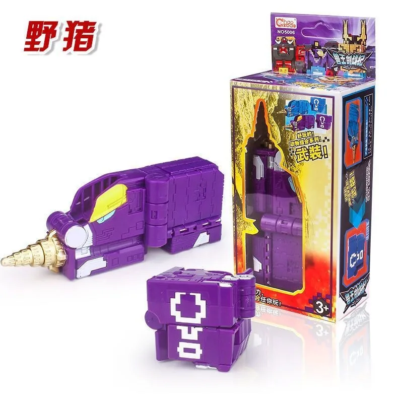 Power Assembling Educational Toys Math Cube Transformation Robot Digits ...